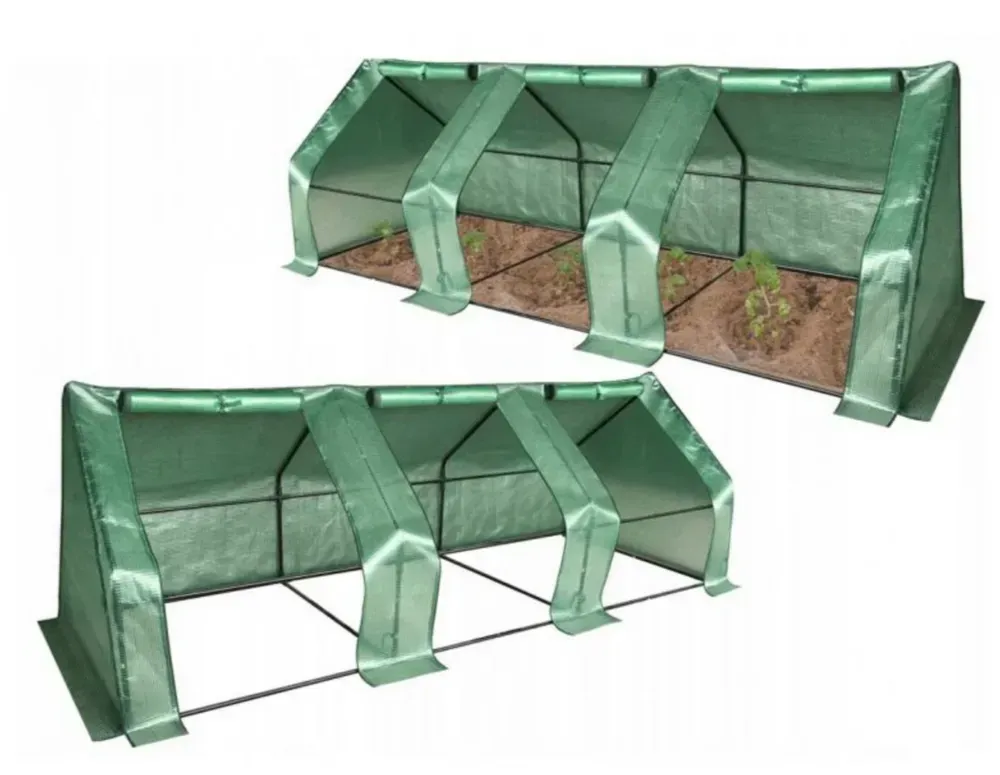 Міні-теплиця Ekspand 295×95×95 см, каркас 16 мм, зелена, модель TMF16-295X95X95-Z – компактне рішення для саду та балкону