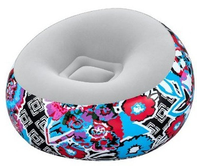 Надувне крісло Bestway 75111 (Висота 66 x Діаметр 112см) Inflate-A-Chair Floral