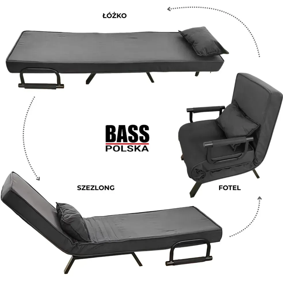 Розкладне крісло ліжко одномісне Bass Polska BH 30041