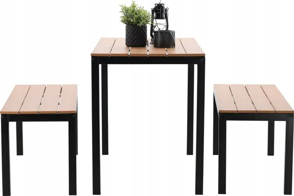 Садові меблі Garden Line MEB0858 комплект 3 шт, коричневий