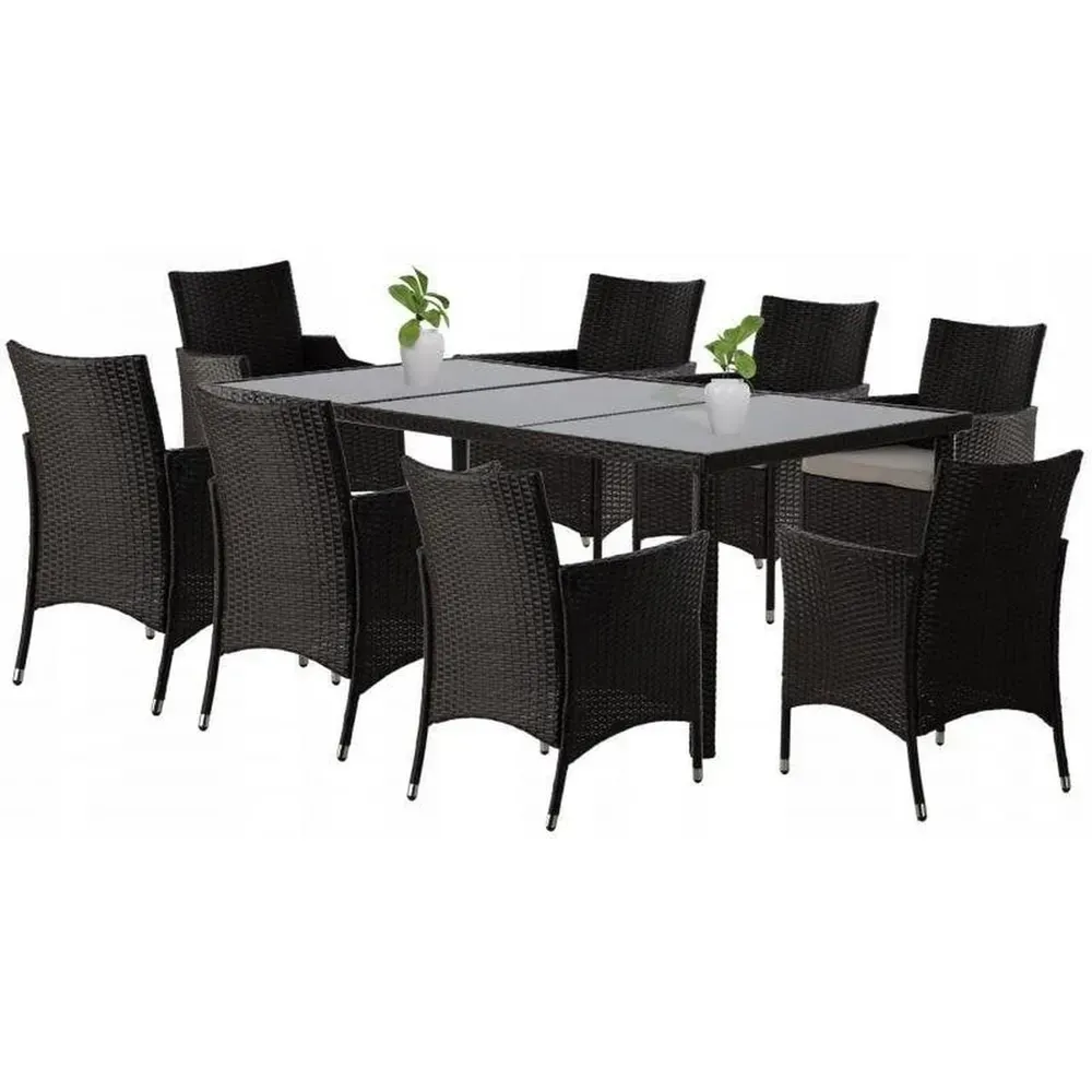 Садові меблі з ротангу Garden Line ABI3654 комплект 9 шт., коричневий