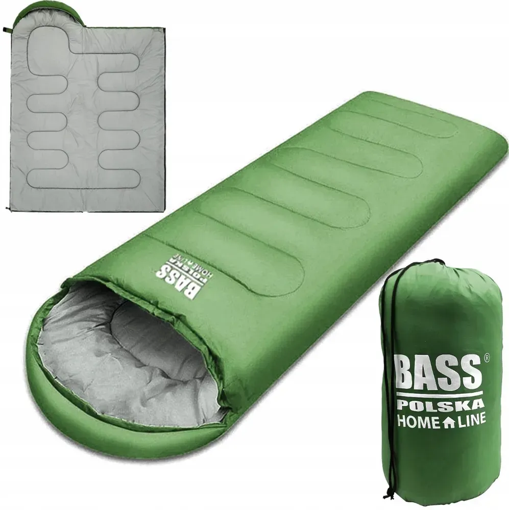 Спальний мішок 210х75 см Bass Polska BH 41998, зелений