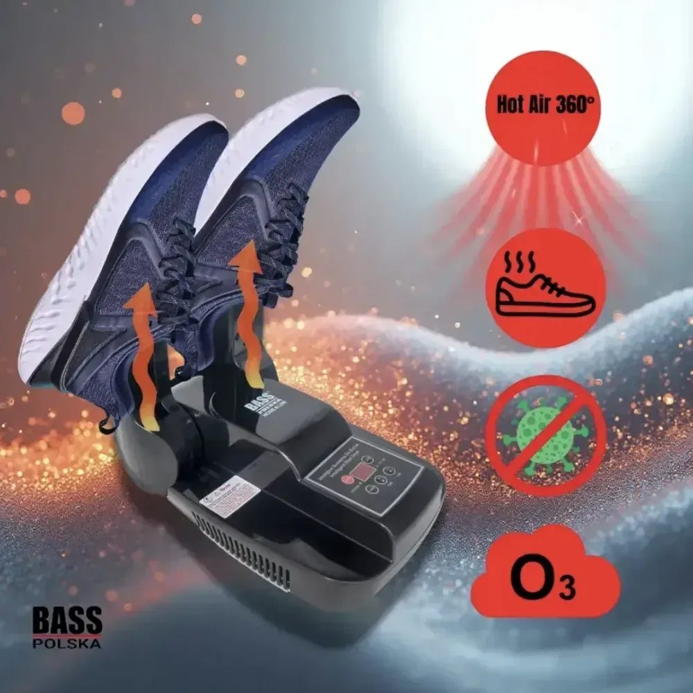 Сушарка для взуття Bass Polska BH 11072 з озонатором та режимом 360° озонування