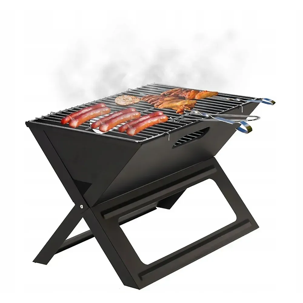 Вугільний гриль Garden Line BBQ4858 складний, чорний